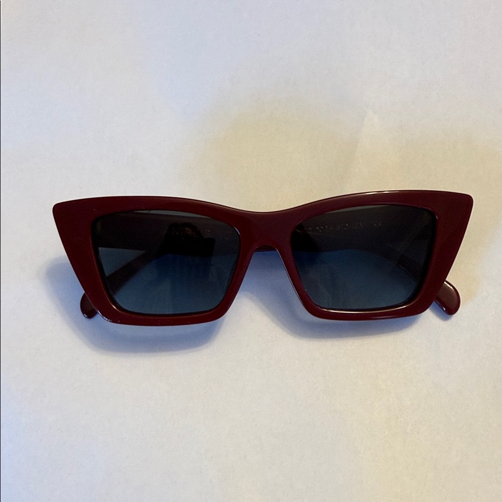 Anine Bing sunglasses burgundy/blue tint